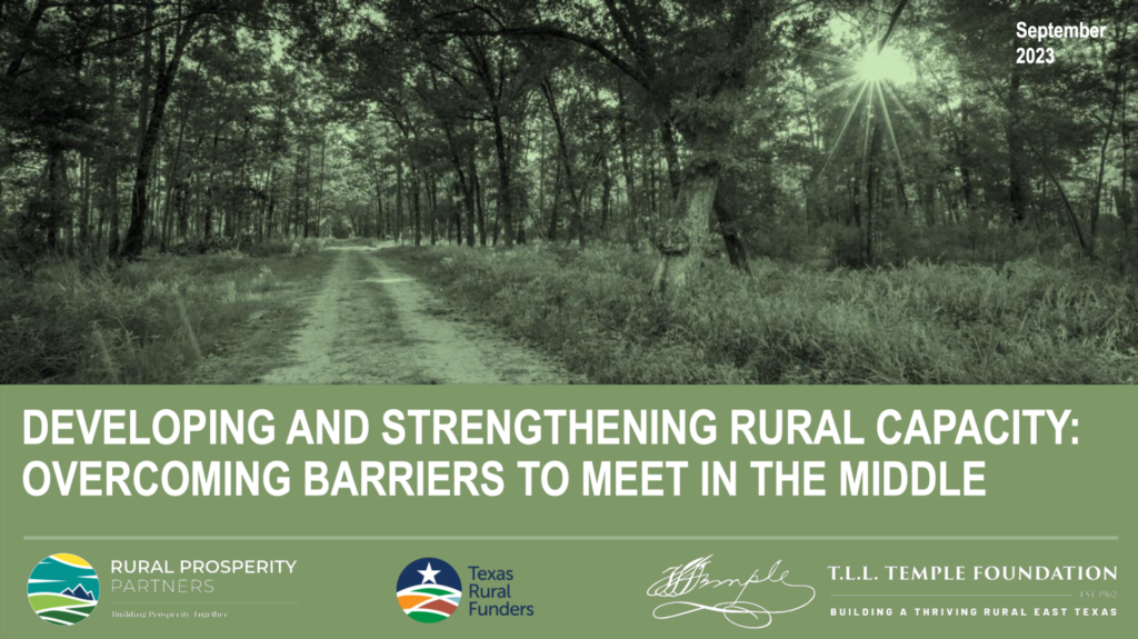Developing and Strengthening Rural Capacity: Overcoming Barriers to Meet in the Middle